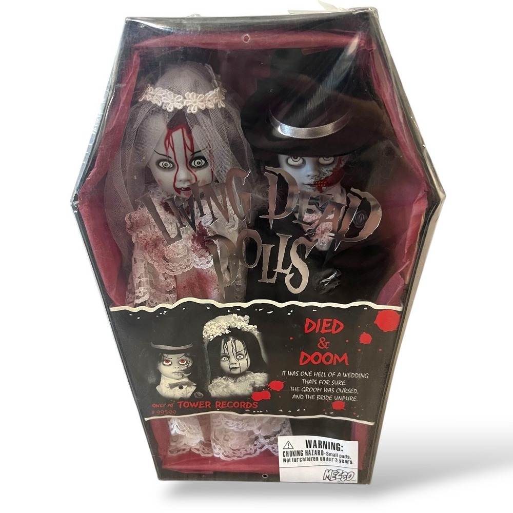 Mezco Living Dead Dolls Died and Doom Tower Records Exclusive Vintage 2-Pack Box